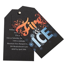 Fire & Ice Twist and Reveal Invitation
