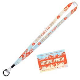 Senior All Night Party - Hawaiian Ticket and Lanyard Set
