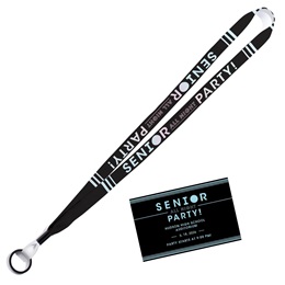 Senior All Night Party Custom Ticket and Lanyard Set