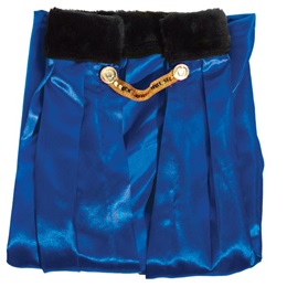 5' Blue Robe with Black Collar