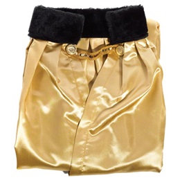 5' Gold Robe with Black Collar
