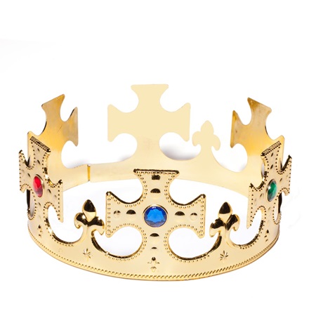 Plastic Jeweled King Crown Anderson #39 s
