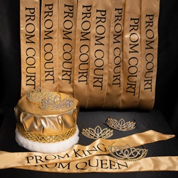 Golden Moments Full-court Prom Royalty Set