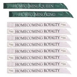  Regal Recognition Homecoming Sashes and Buttons Set