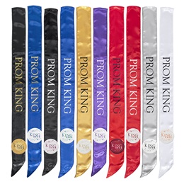 Prom King Satin Sash and Button Set