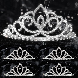 Sharona Queen and Chelsey Court 5-piece Tiara Set