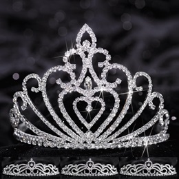 Celia Queen and Ruby Tiara 4-Piece Set