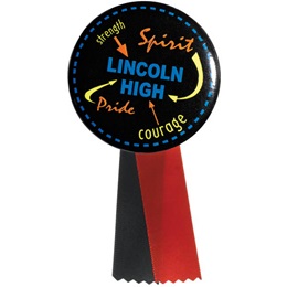 3 inch Custom Ribbon Button