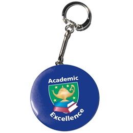 Custom Key Tag Button - 2 1/4 in.