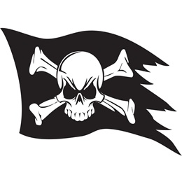 Pirate Flag Temporary Tattoos