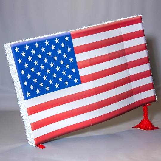 American Flag On Stand Parade Float Kit Anderson S