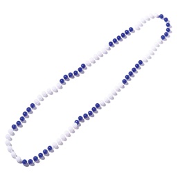 Two-color Spirit Bead Necklaces - Blue/White