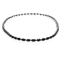 Mini Football Bead Necklaces - Black