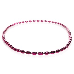 Mini Football Bead Necklaces - Burgundy