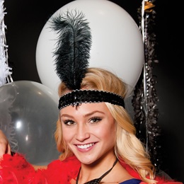 Black Feather Headband