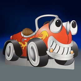 What a Character Red Cartoon Car Kit