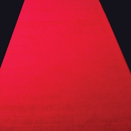 Lush Red Carpet Aisle Runner
