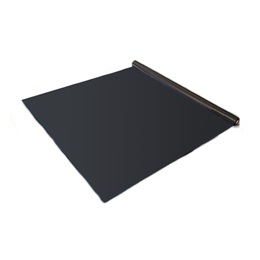 58 in. x 24 ft. Black Velour Carpet Runner