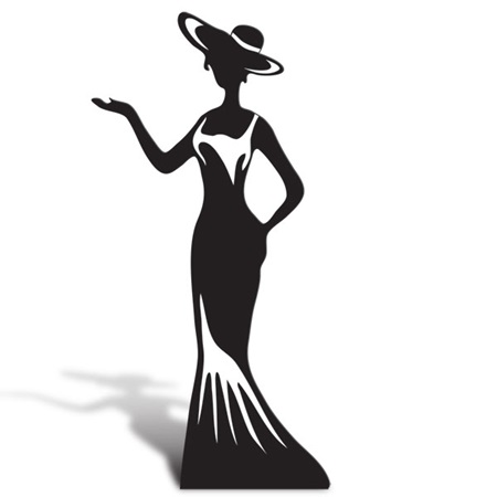 Elegant Lady Cut Out Silhouette | Anderson's
