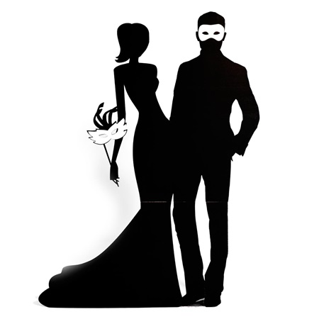 ap3s4 masquerade couple silhouette kit 000