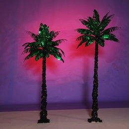 Glam Green Palm Trees Kit (set of 2)