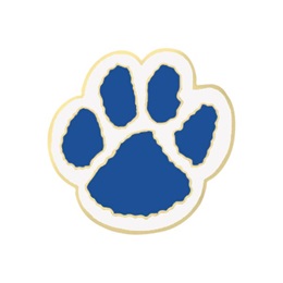 Paw Pin – Blue/White